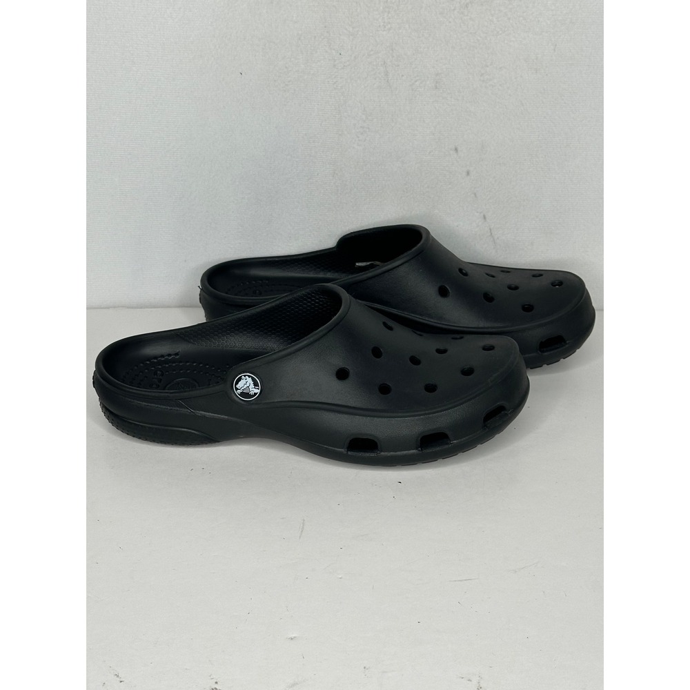 Crocs Classic Clogs Black Slip On Mules Shoes Womens Size 6 Comfort Casual